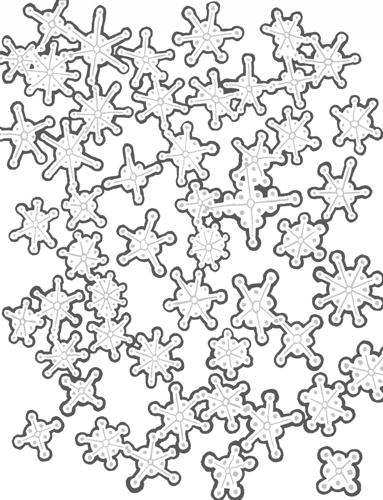 Coloring Page- Snowflakes by A G Johnson